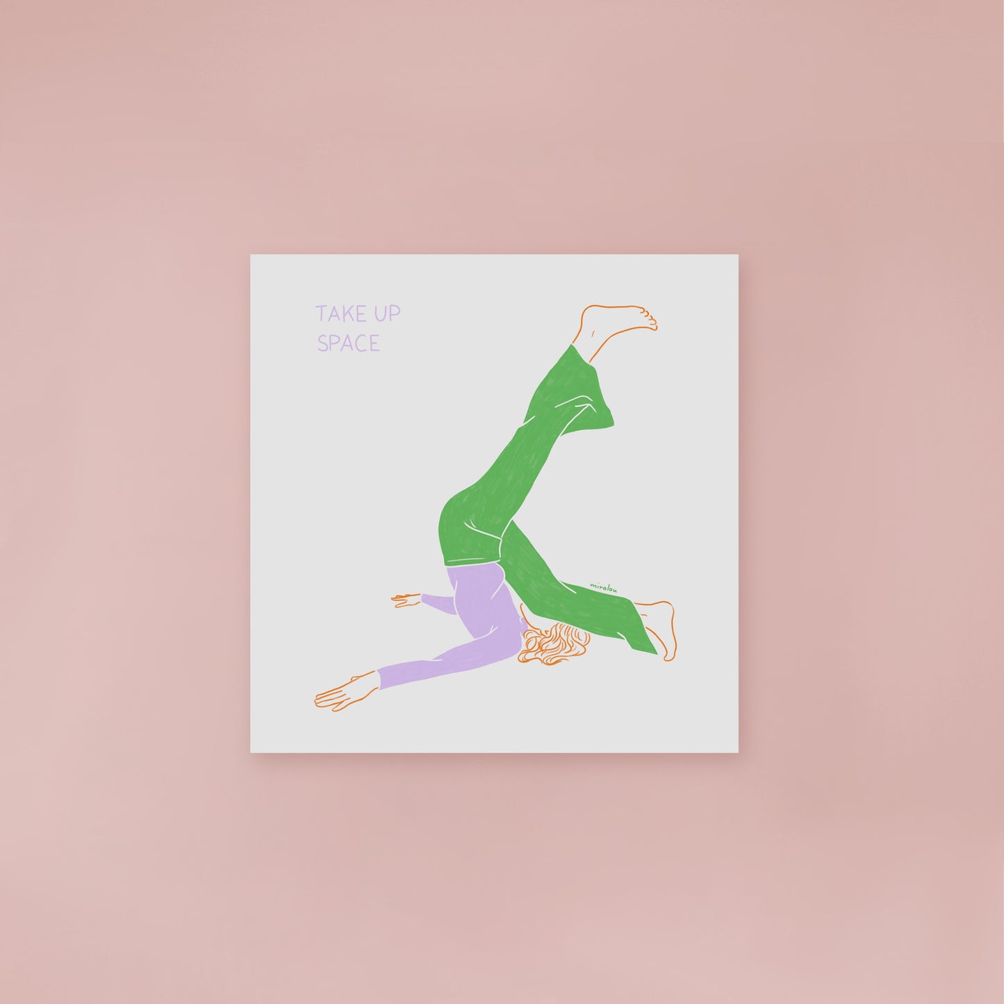 TAKE UP SPACE - KUNSTDRUCK