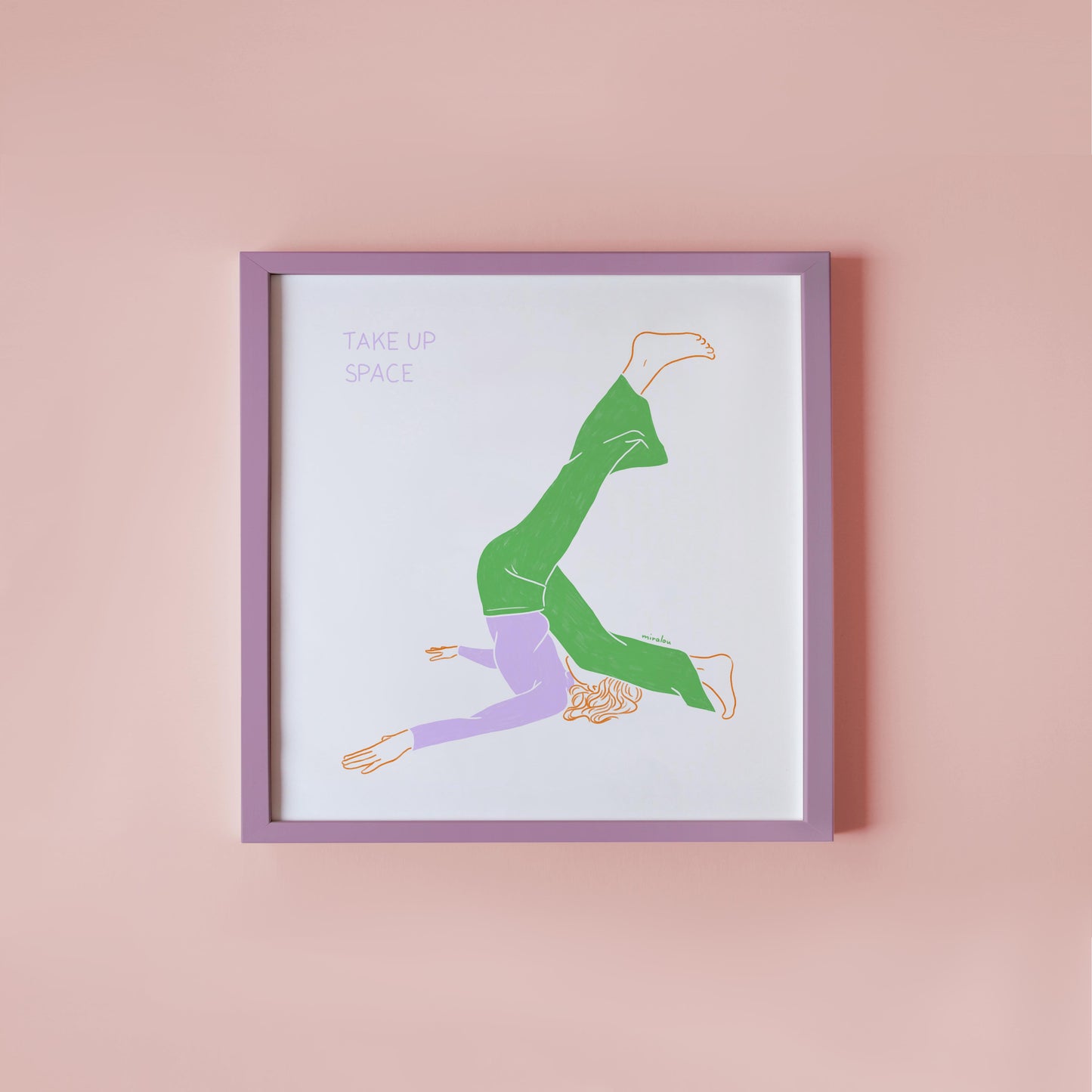 TAKE UP SPACE - KUNSTDRUCK