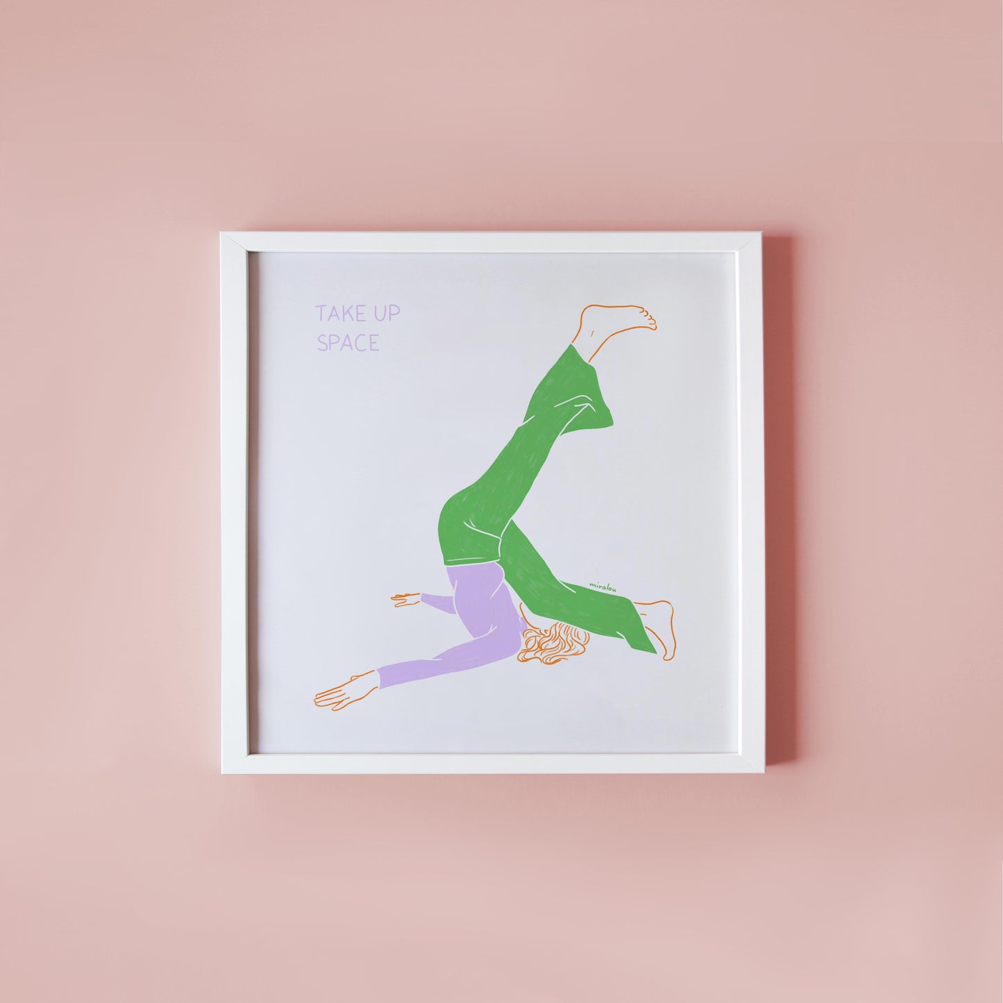 TAKE UP SPACE - KUNSTDRUCK