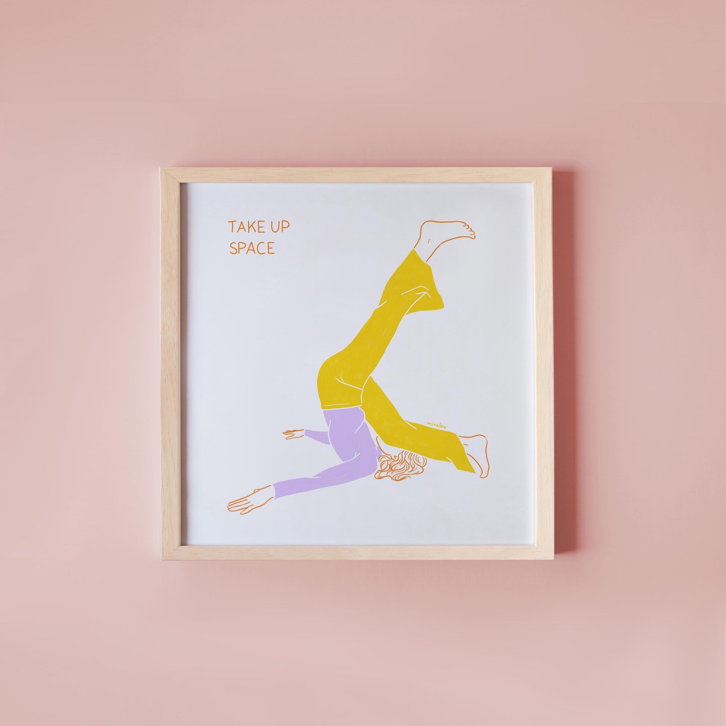 TAKE UP SPACE - KUNSTDRUCK