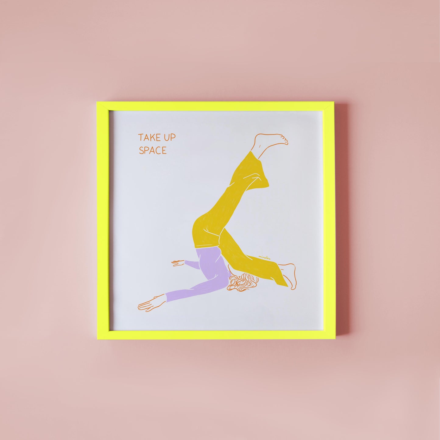 TAKE UP SPACE - KUNSTDRUCK