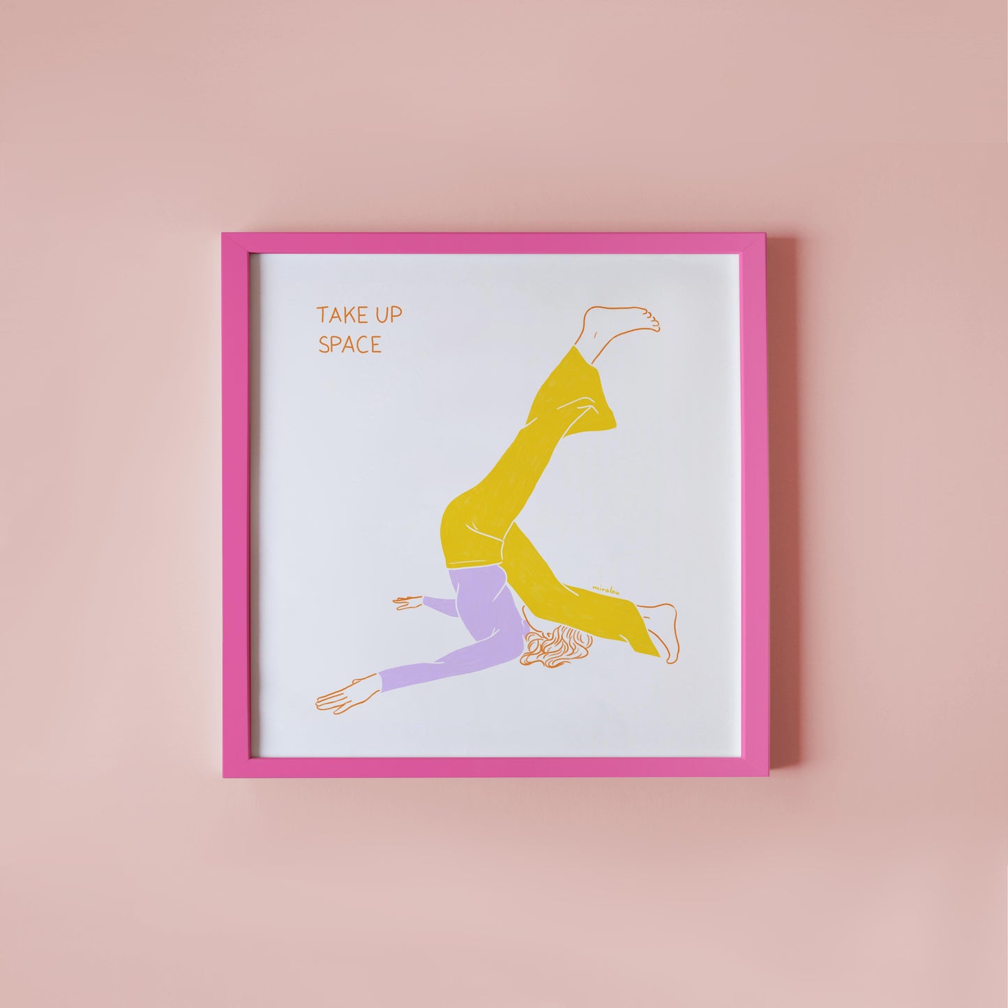 TAKE UP SPACE - KUNSTDRUCK