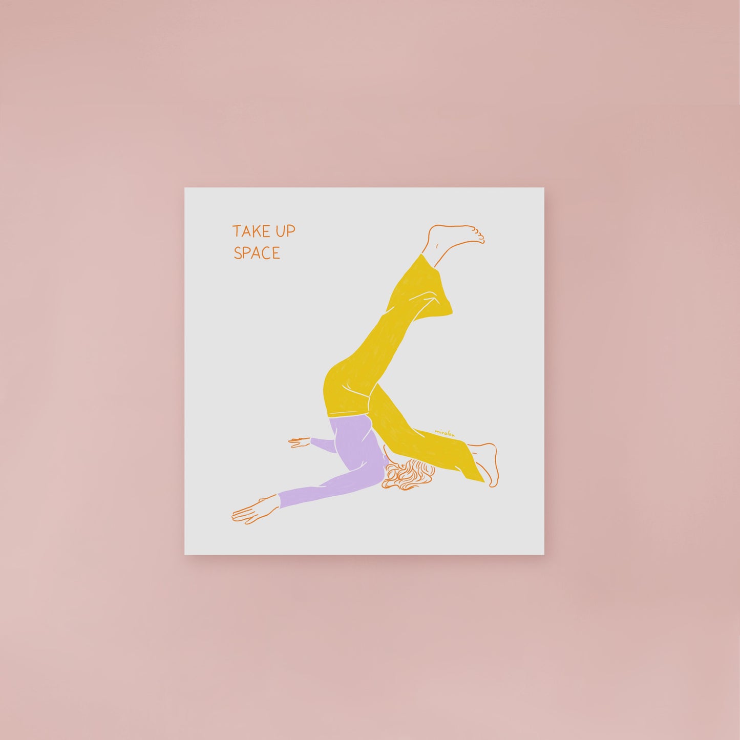 TAKE UP SPACE - KUNSTDRUCK