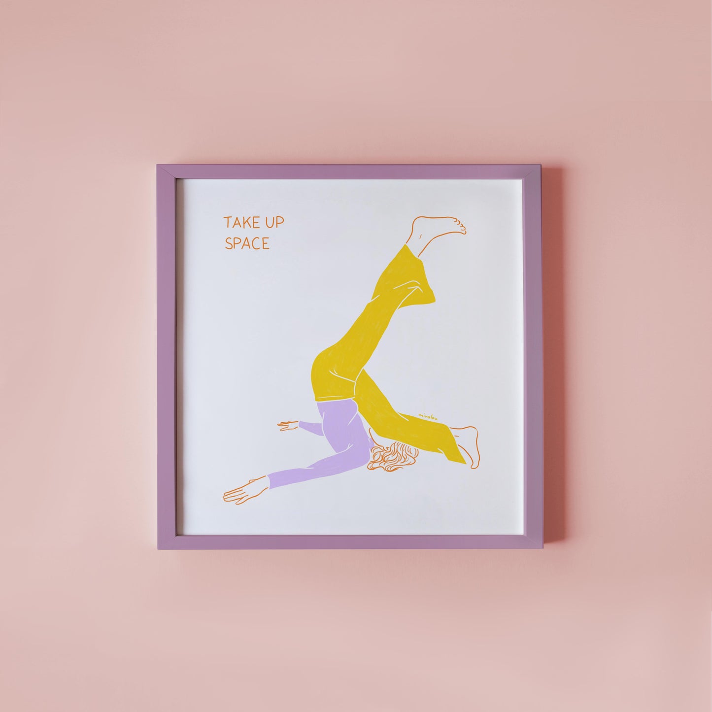 TAKE UP SPACE - KUNSTDRUCK