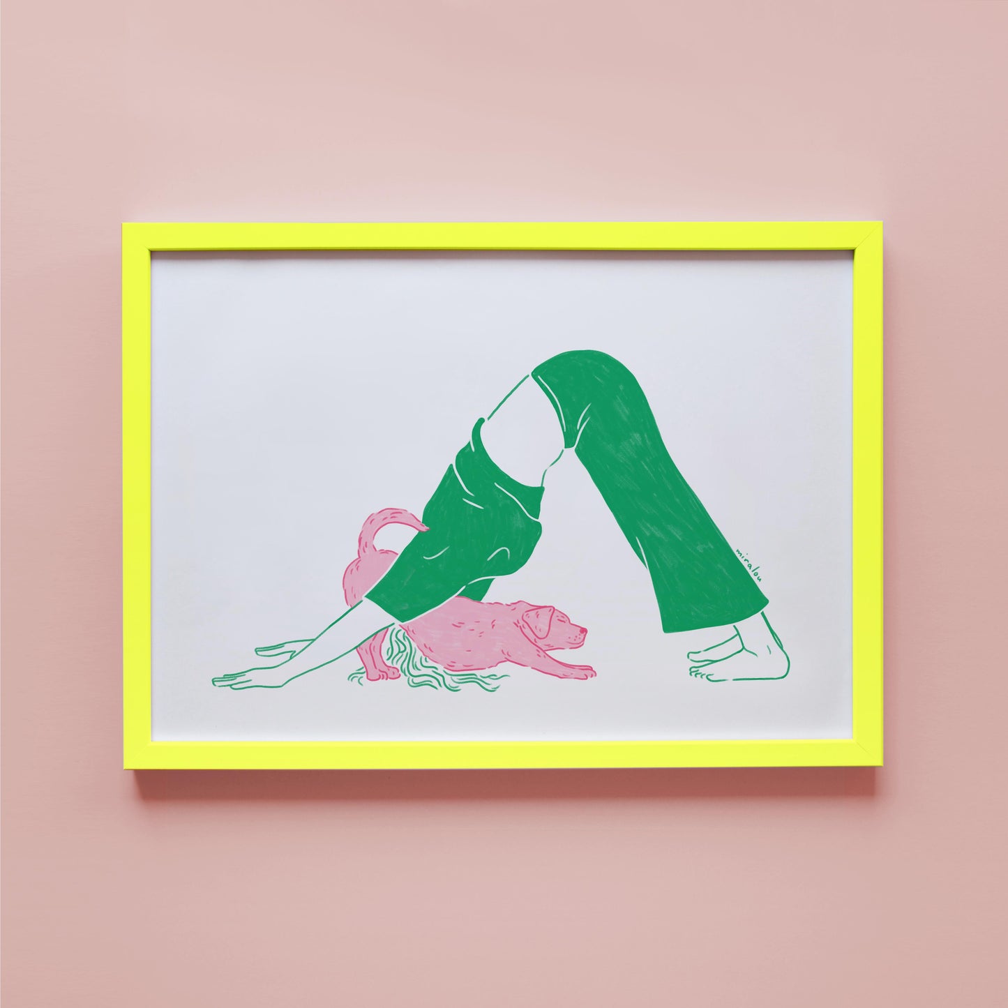 YOGA DOG - ART PRINT