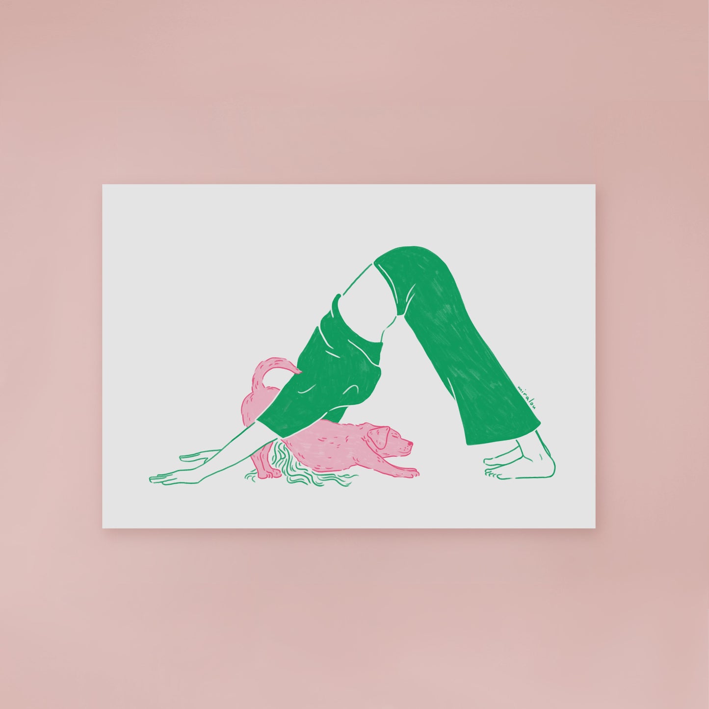 YOGA DOG - ART PRINT