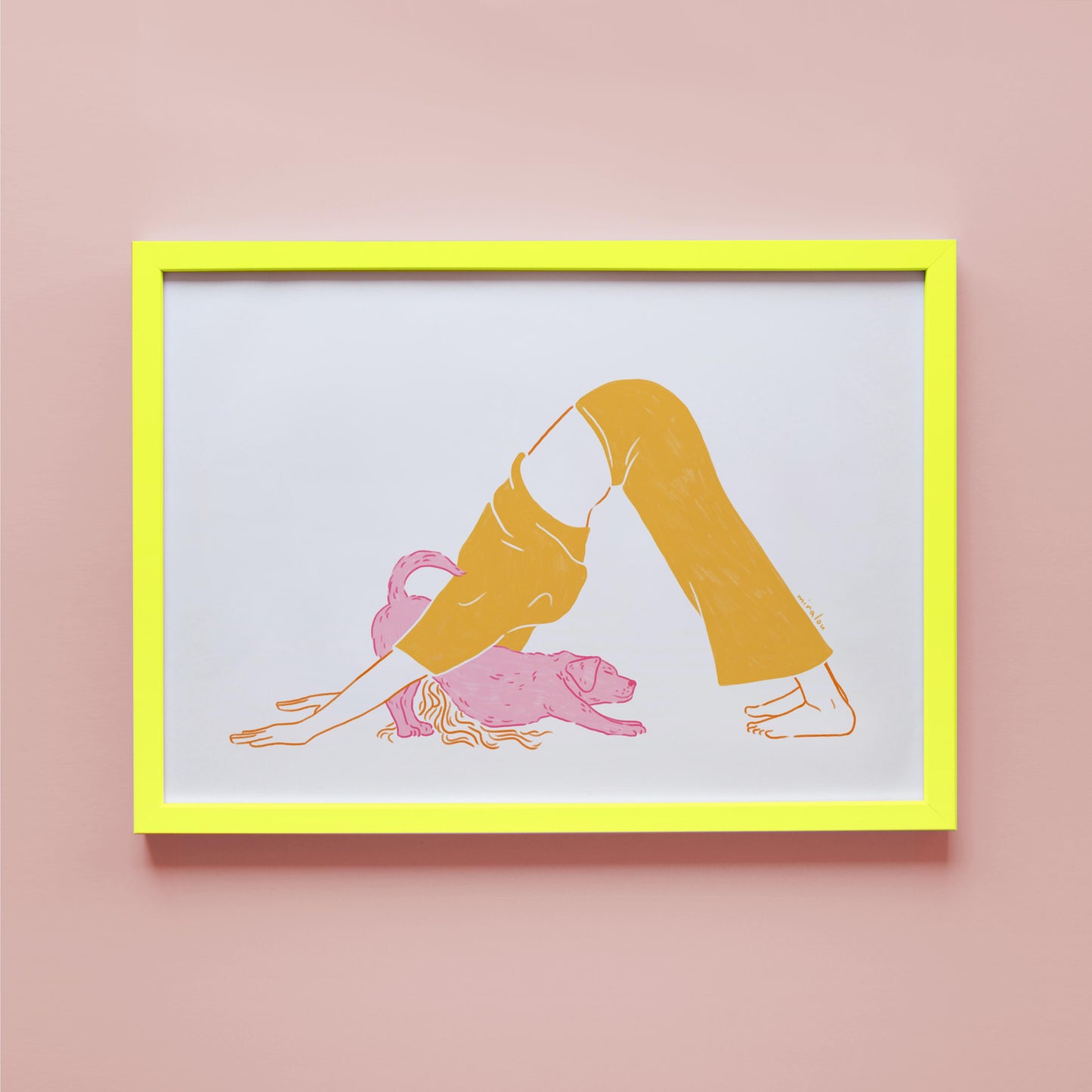 YOGA DOG - ART PRINT
