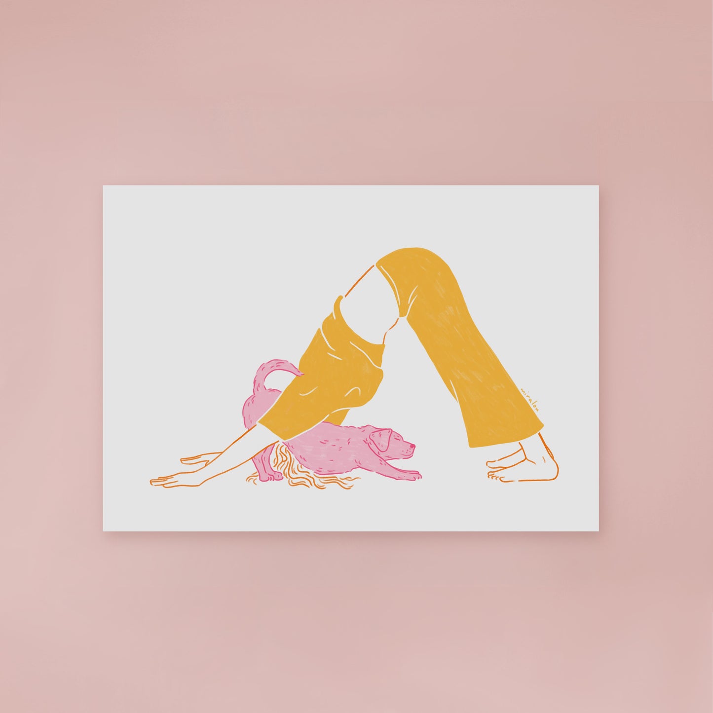 YOGA DOG - ART PRINT
