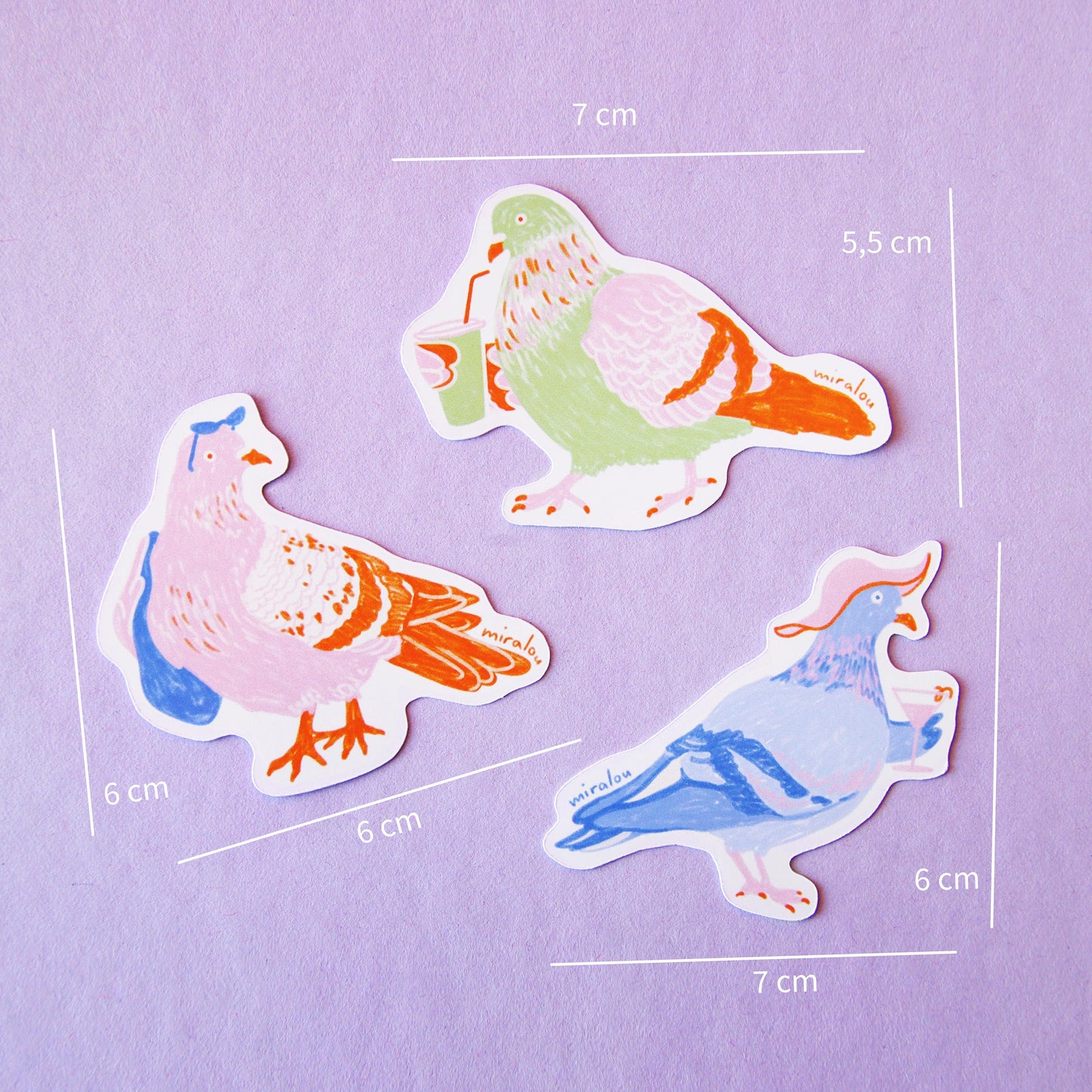 SUMMER PIGEONS - STICKER