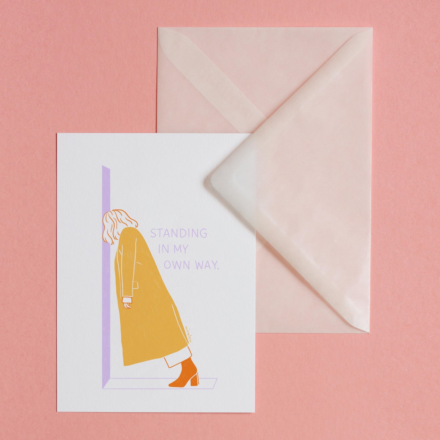 IN MY OWN WAY - POSTCARD