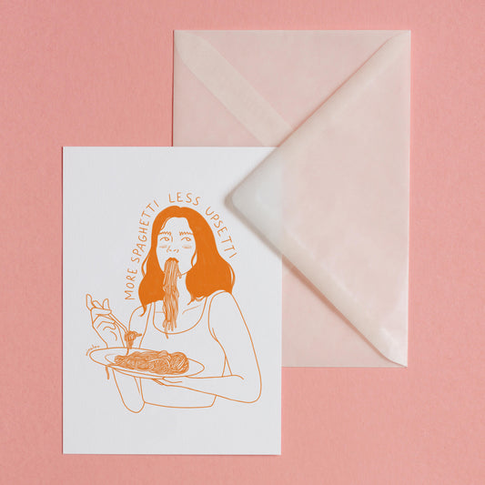 MORE SPAGHETTI - POSTCARD