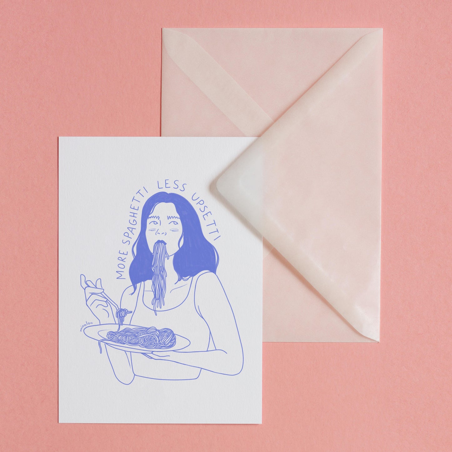 MORE SPAGHETTI - POSTKARTE