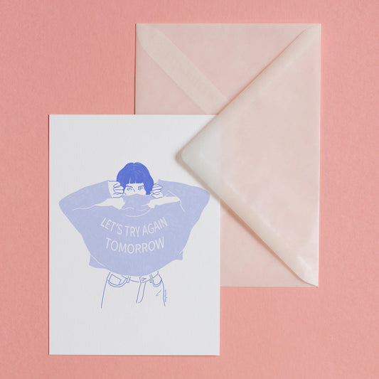 TRY AGAIN - POSTCARD