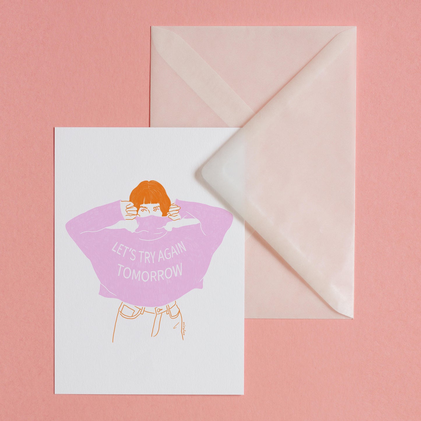 TRY AGAIN - POSTCARD