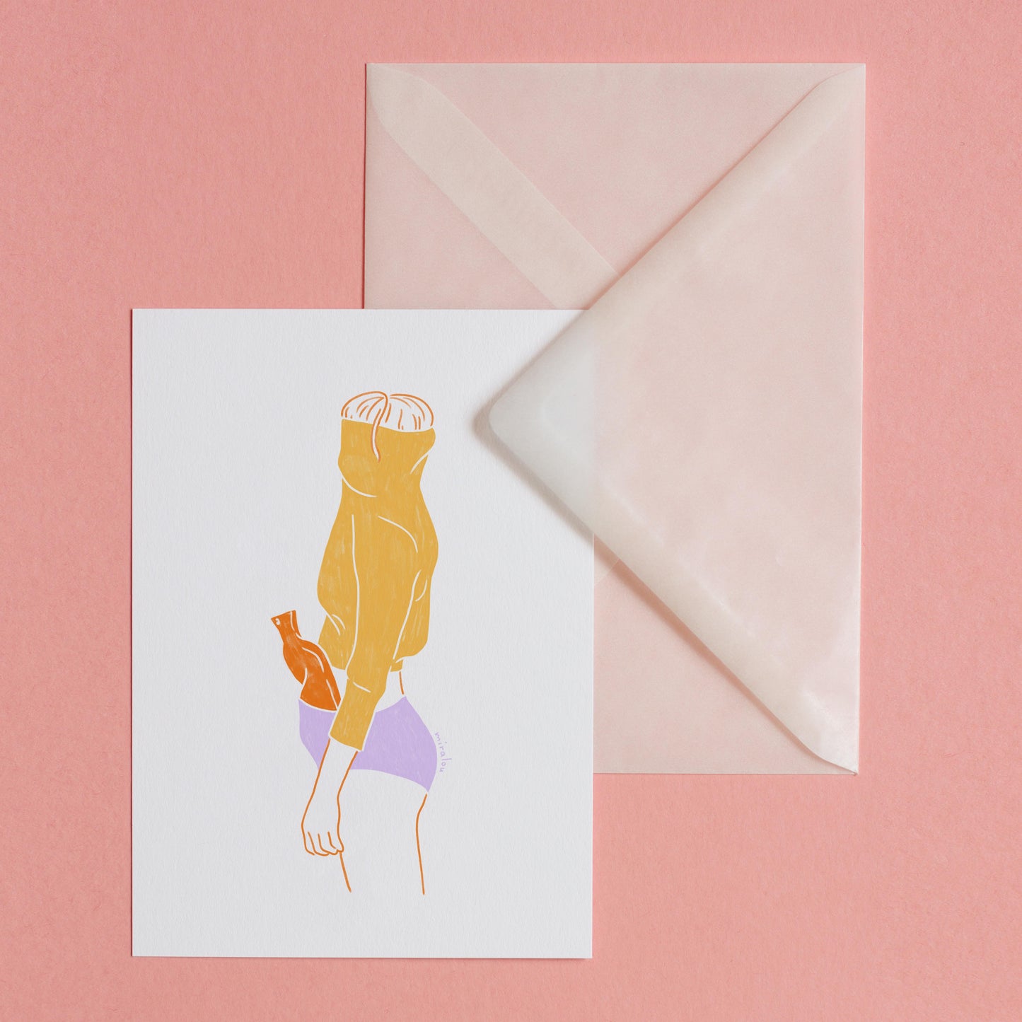 WORK FROM HOME OUTFIT - POSTKARTE