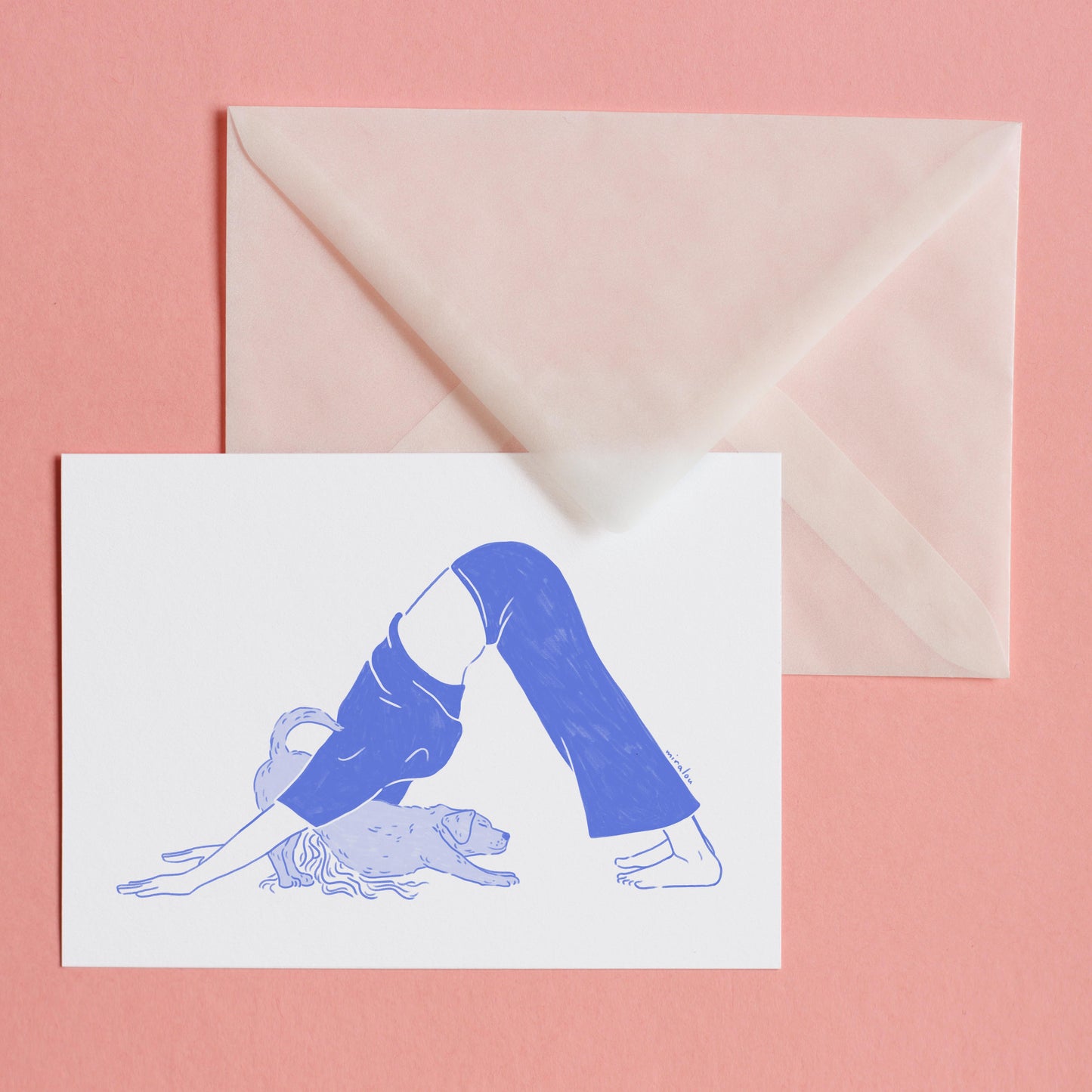 YOGA DOG - POSTCARD