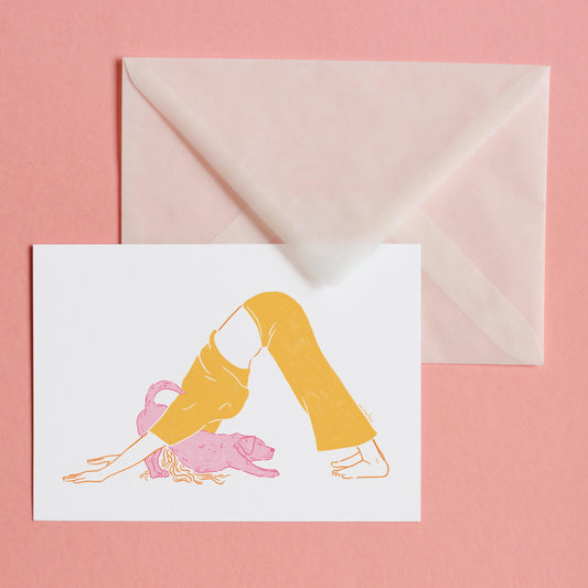 YOGA DOG - POSTCARD