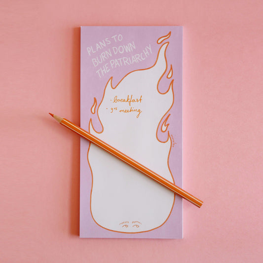 BURN DOWN NOTEPAD