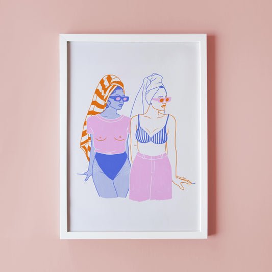 BEACH DAY - ART PRINT