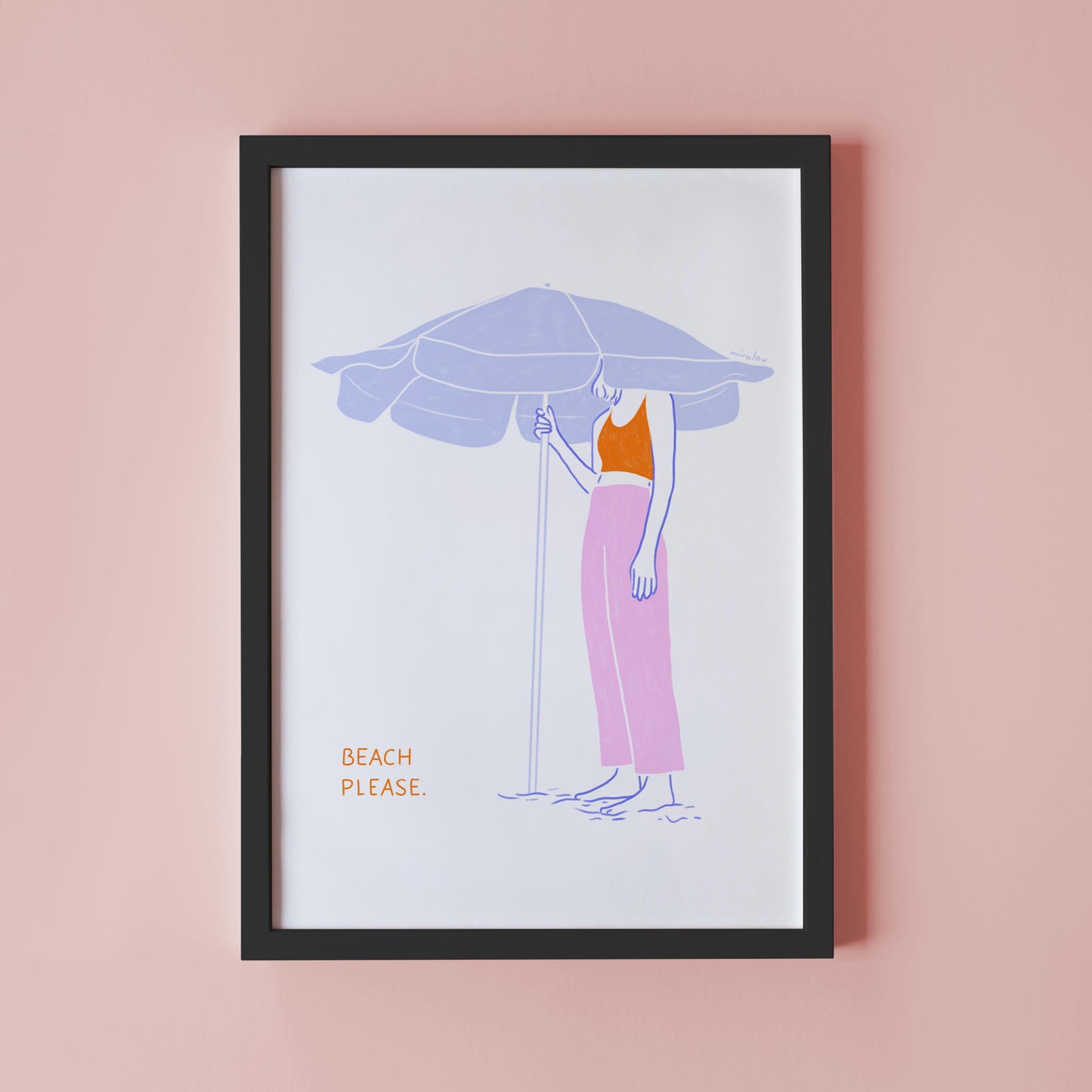 BEACH PLEASE - ART PRINT