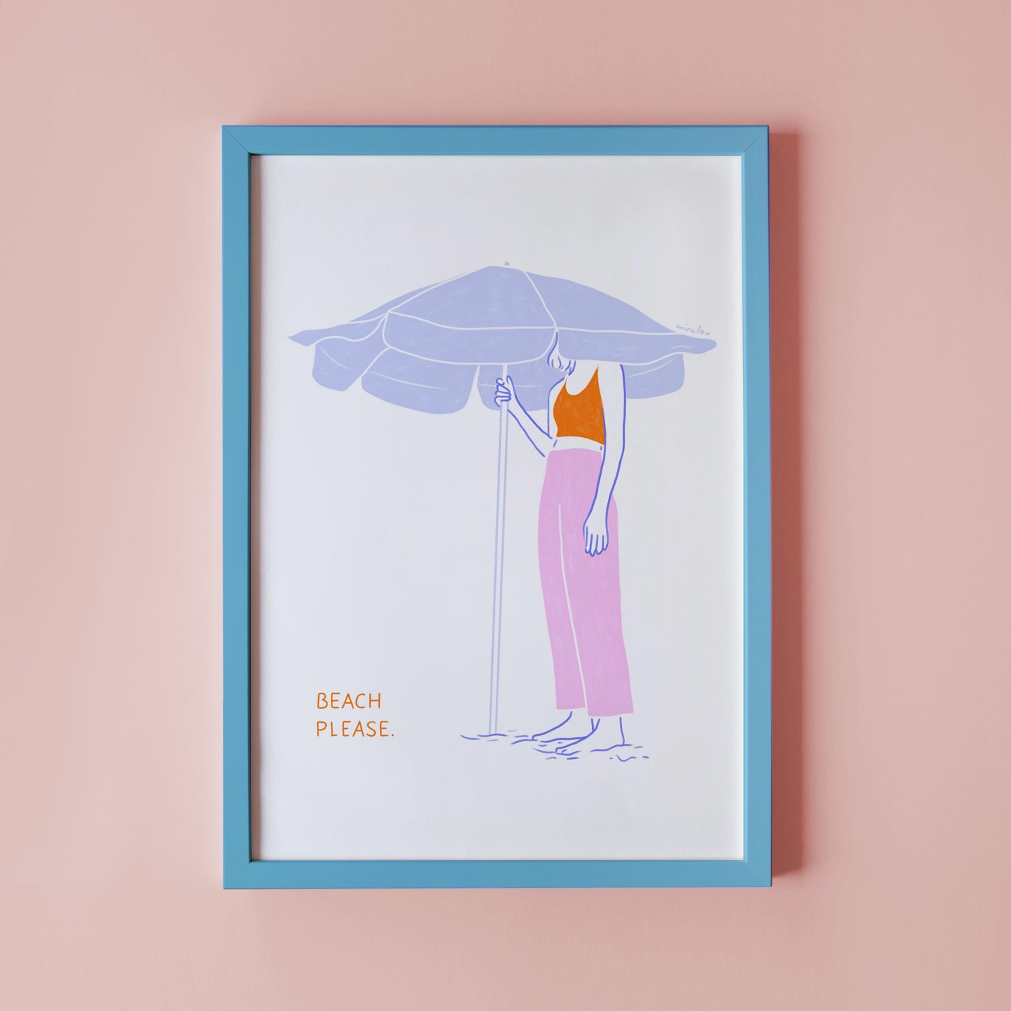 BEACH PLEASE - ART PRINT