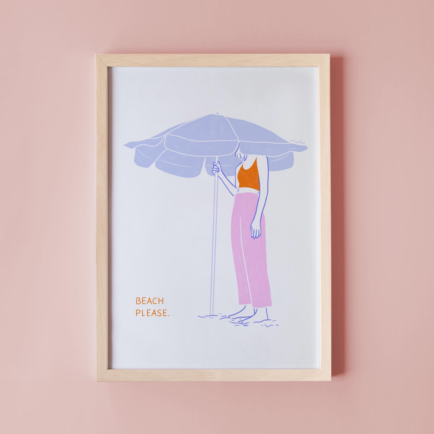 BEACH PLEASE - ART PRINT