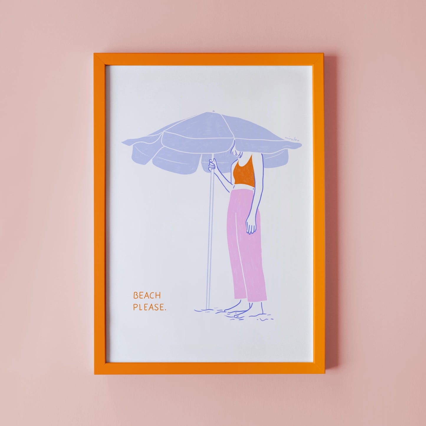 BEACH PLEASE - ART PRINT