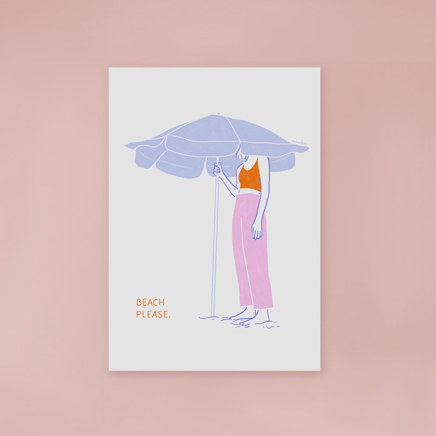 BEACH PLEASE - ART PRINT