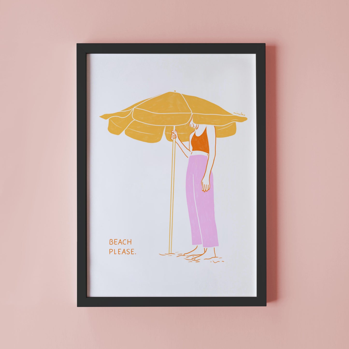 BEACH PLEASE - ART PRINT