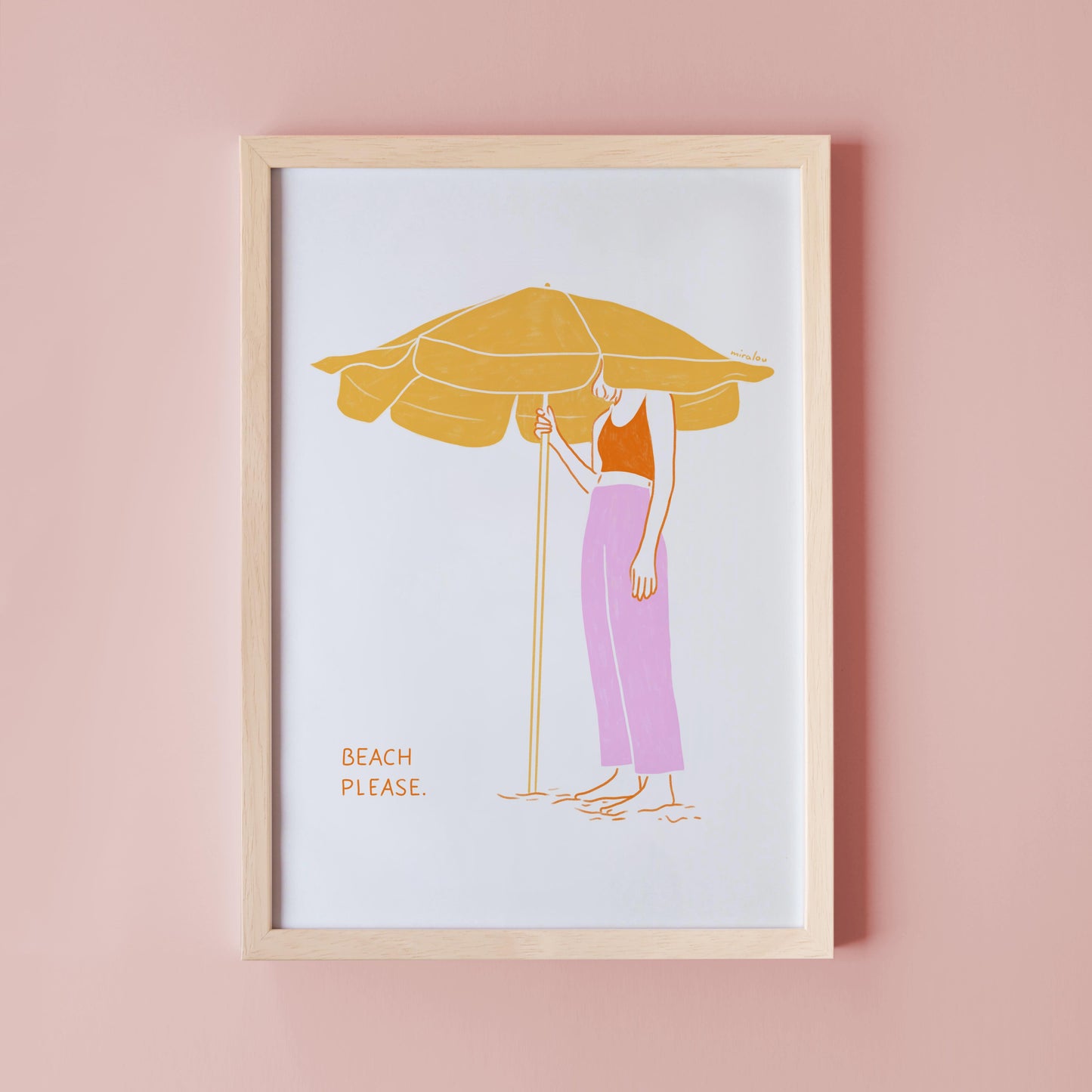 BEACH PLEASE - ART PRINT
