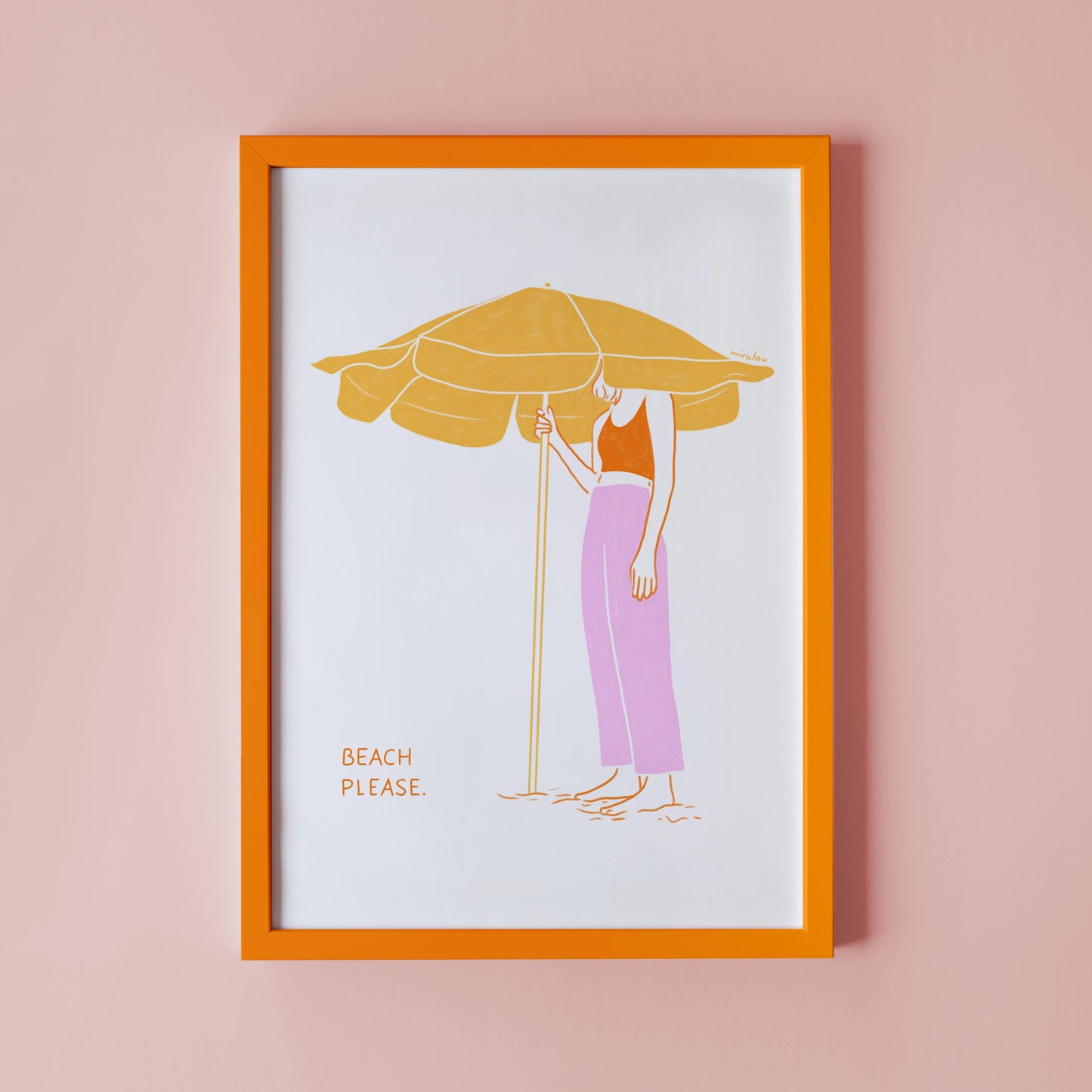 BEACH PLEASE - ART PRINT