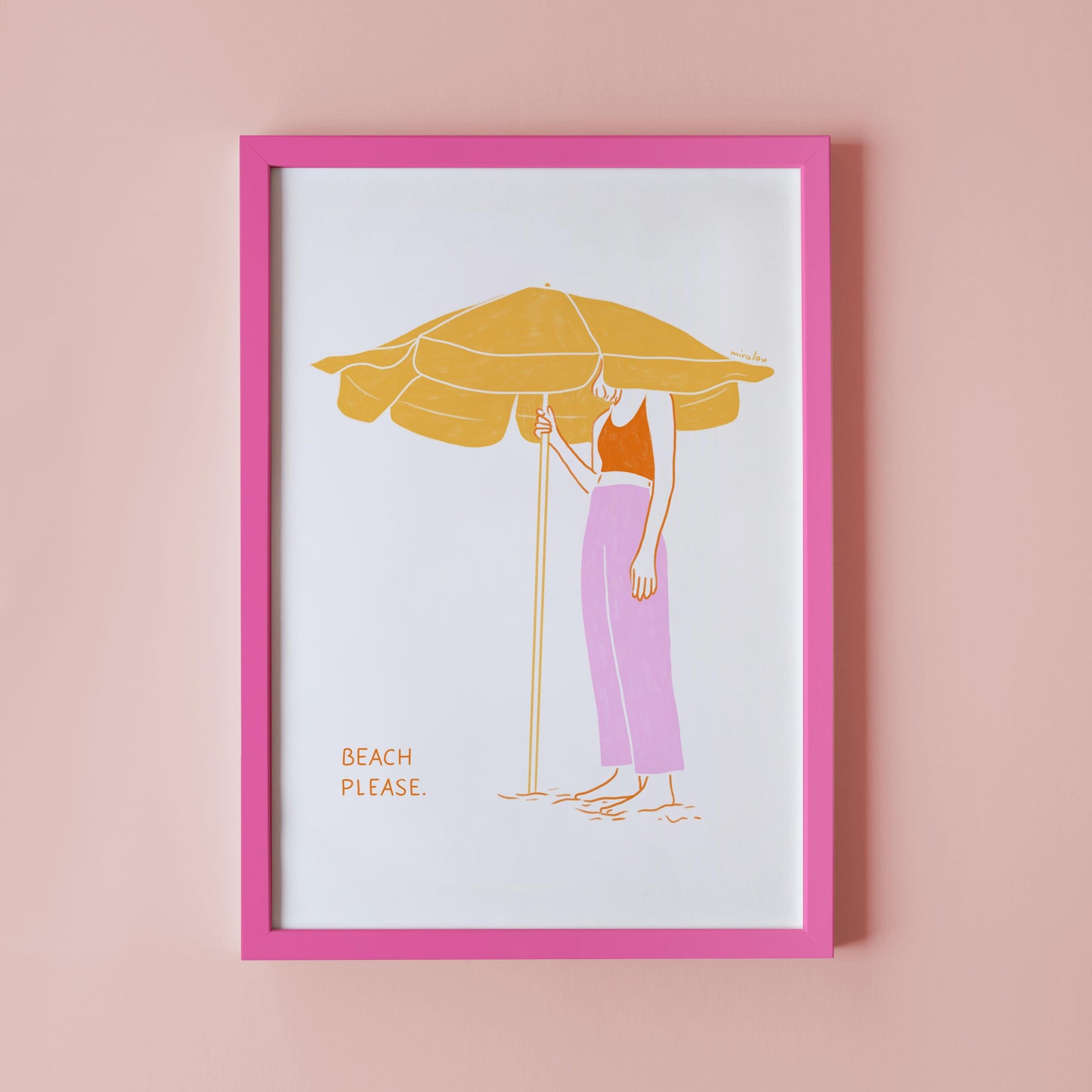 BEACH PLEASE - ART PRINT