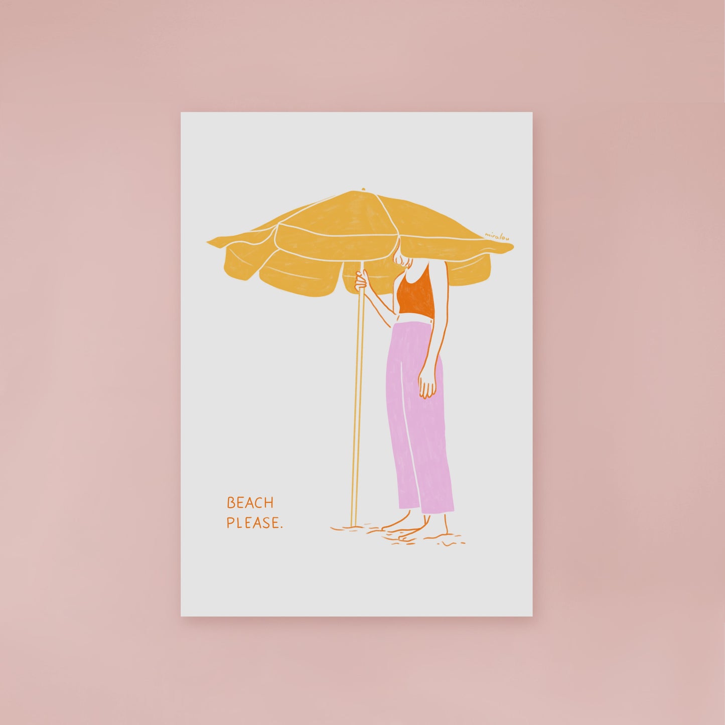 BEACH PLEASE - ART PRINT