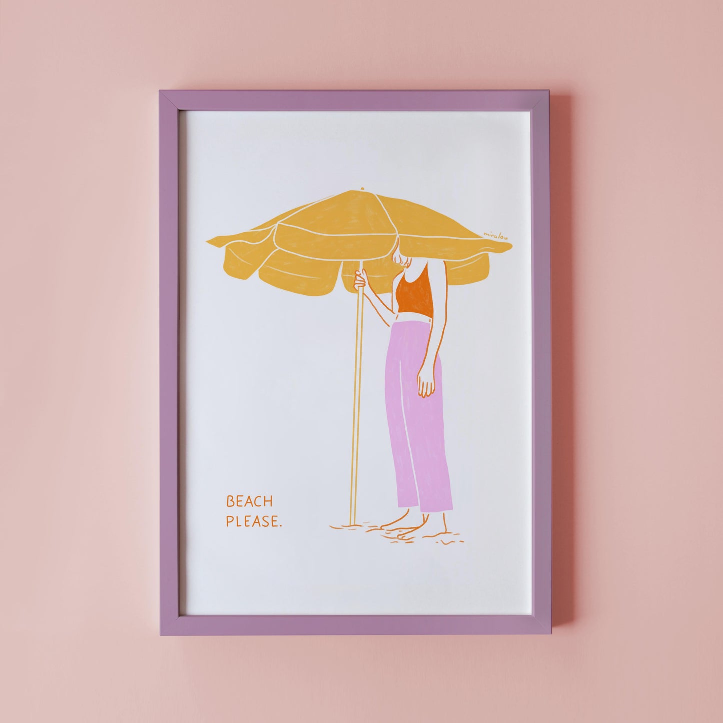 BEACH PLEASE - ART PRINT