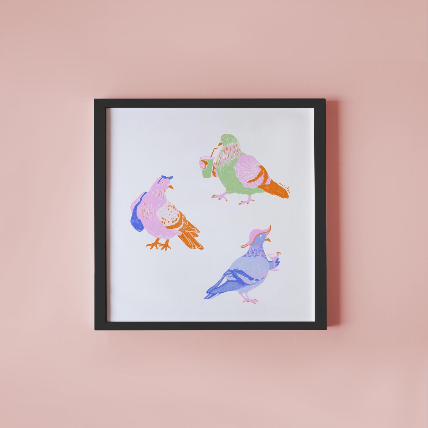 BERLIN CITY PIGEONS / SUMMER EDITION - KUNSTDRUCK