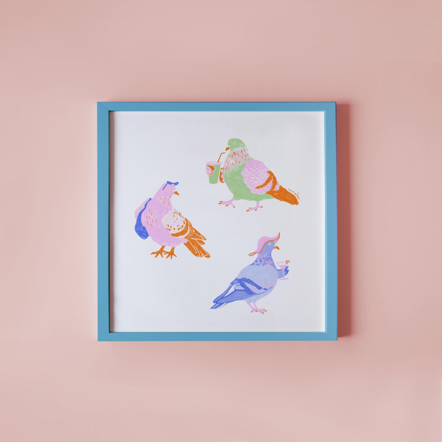 BERLIN CITY PIGEONS / SUMMER EDITION - KUNSTDRUCK