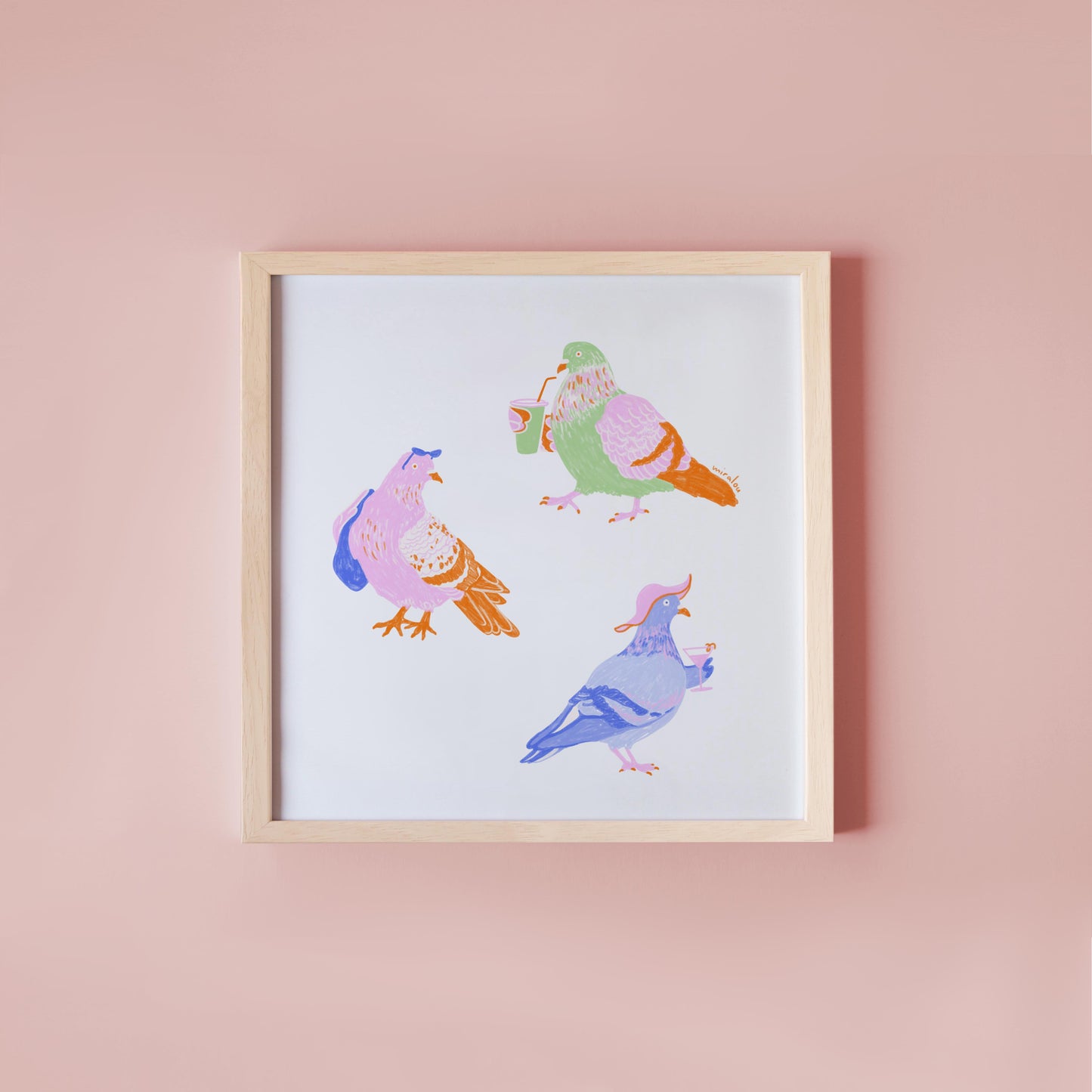 BERLIN CITY PIGEONS / SUMMER EDITION - KUNSTDRUCK
