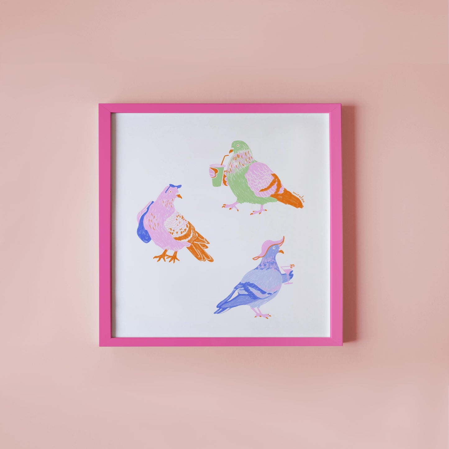 BERLIN CITY PIGEONS / SUMMER EDITION - KUNSTDRUCK