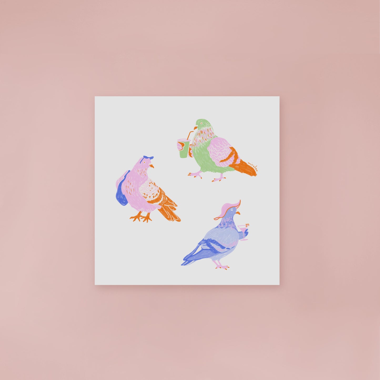 BERLIN CITY PIGEONS / SUMMER EDITION - KUNSTDRUCK
