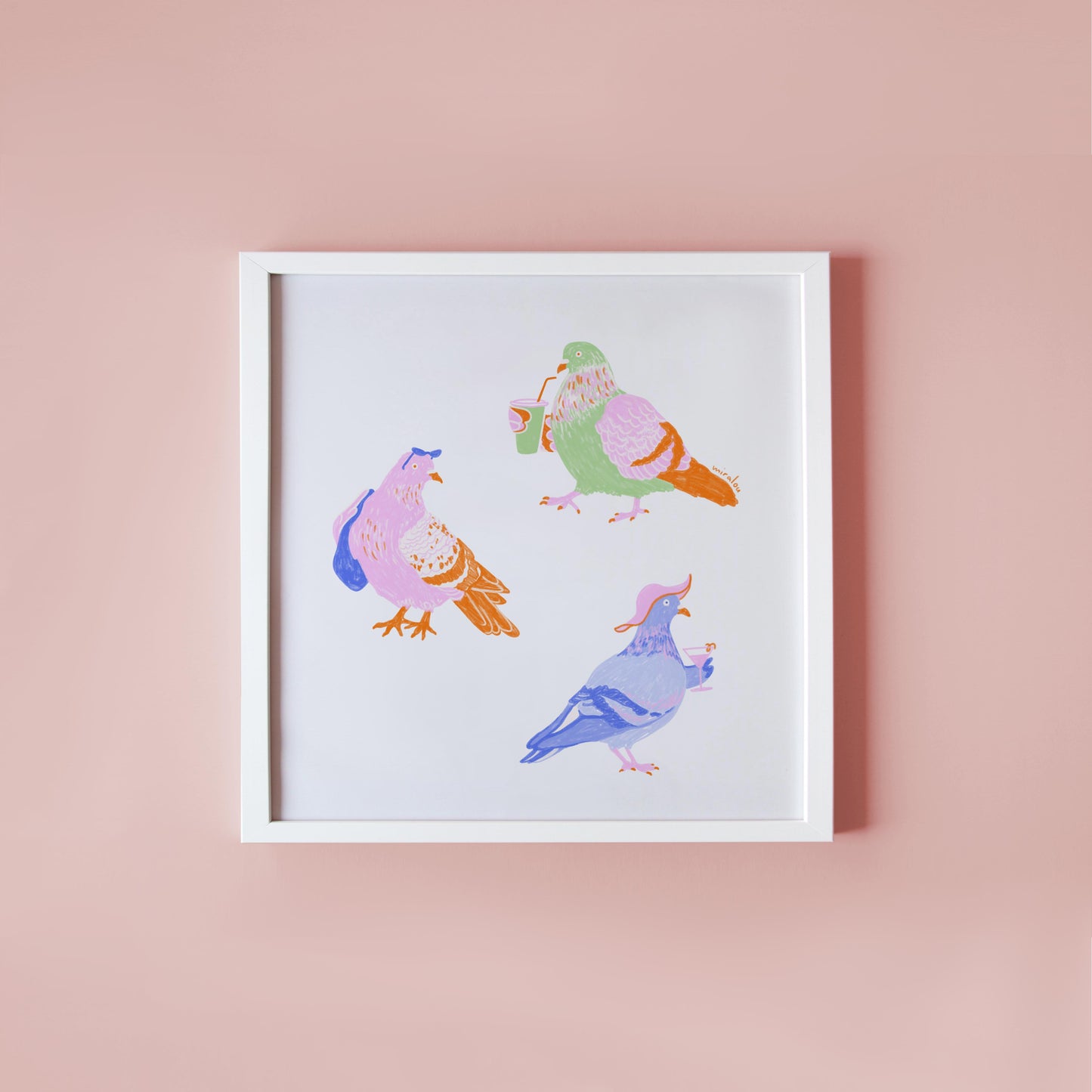 BERLIN CITY PIGEONS / SUMMER EDITION - KUNSTDRUCK