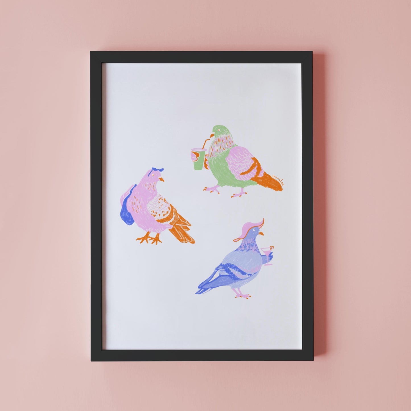BERLIN CITY PIGEONS / SUMMER EDITION - KUNSTDRUCK