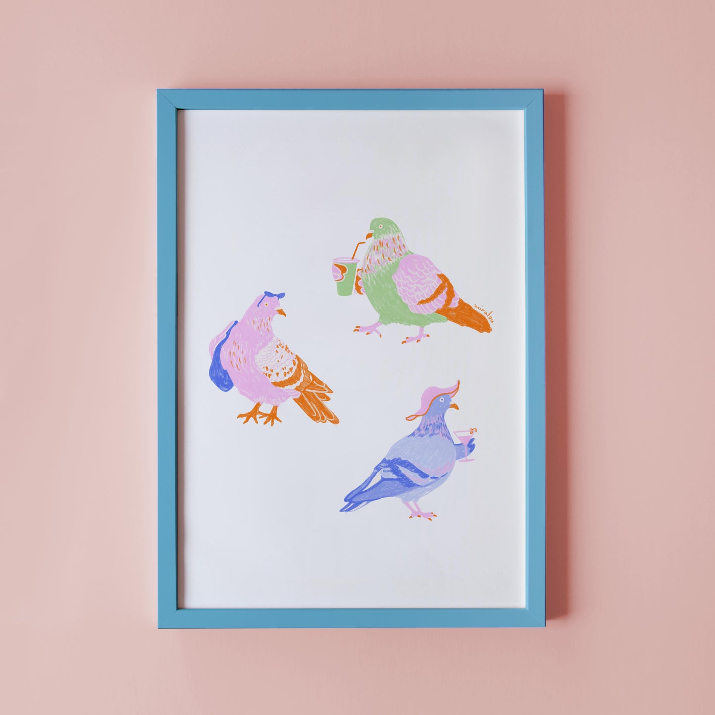 BERLIN CITY PIGEONS / SUMMER EDITION - KUNSTDRUCK