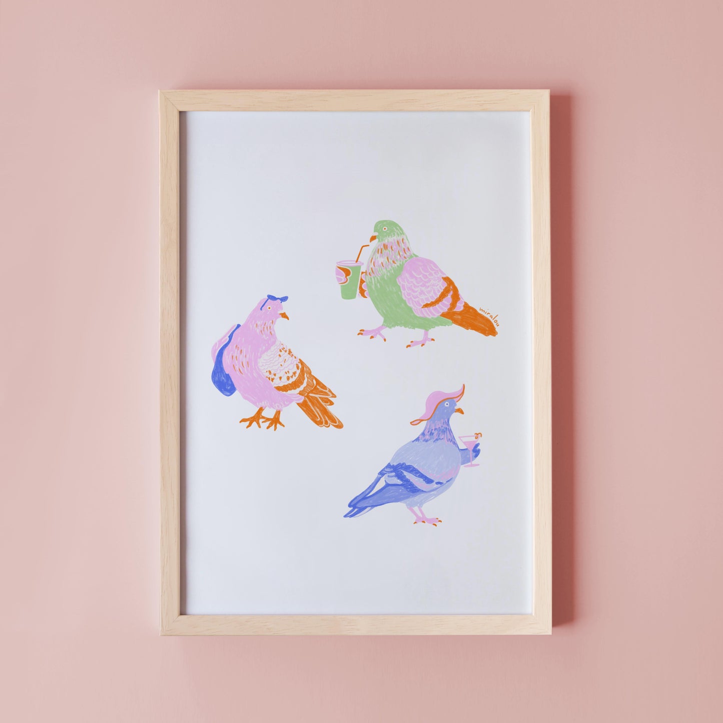 BERLIN CITY PIGEONS / SUMMER EDITION - KUNSTDRUCK