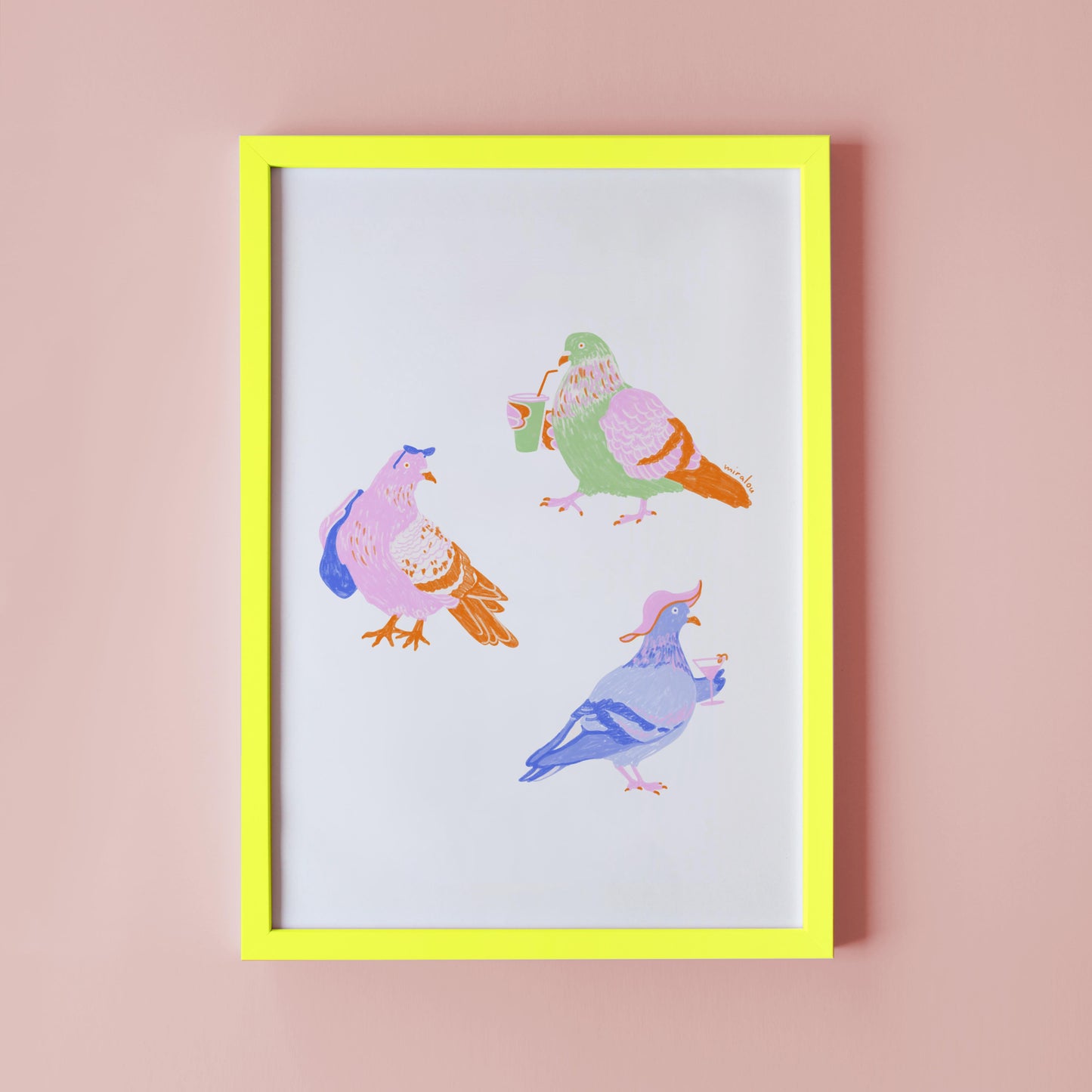 BERLIN CITY PIGEONS / SUMMER EDITION - KUNSTDRUCK