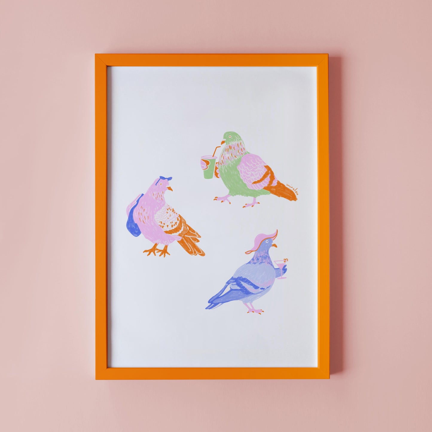 BERLIN CITY PIGEONS / SUMMER EDITION - KUNSTDRUCK