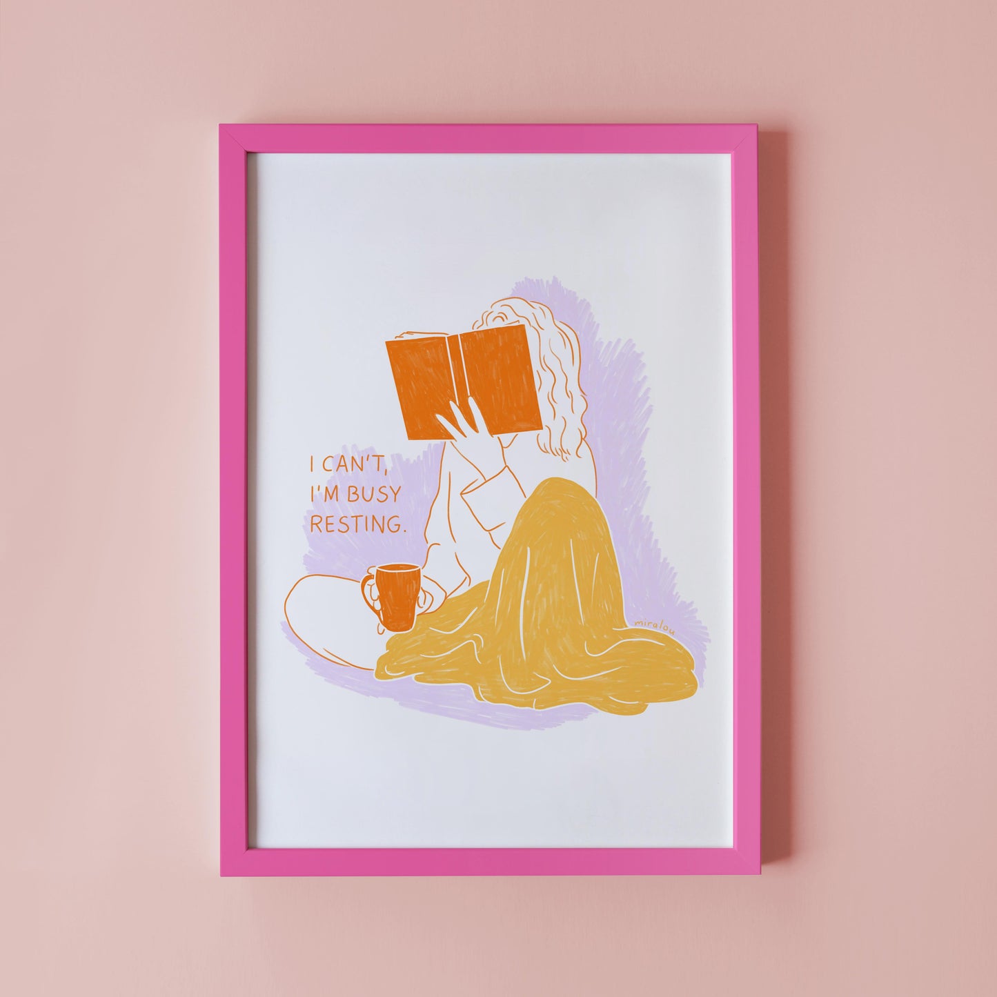 BUSY RESTING - KUNSTDRUCK