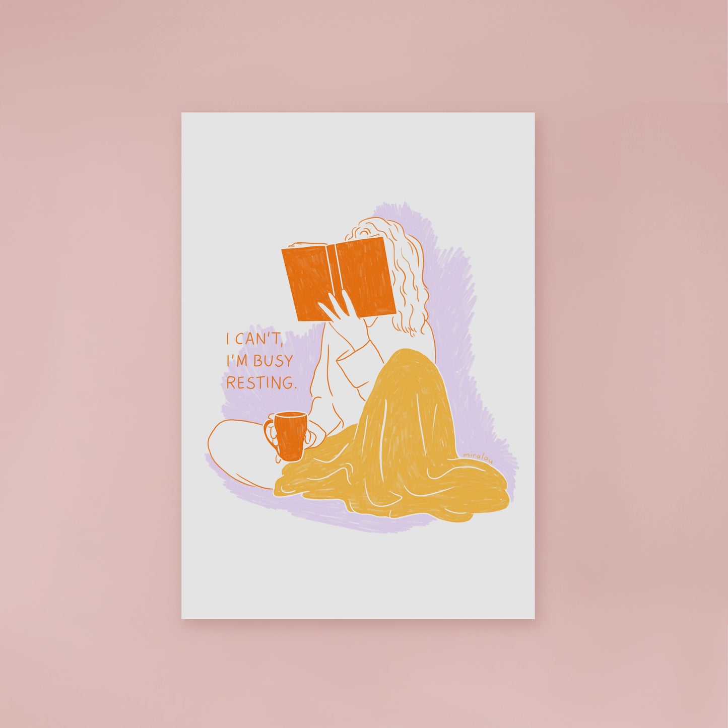 BUSY RESTING - ART PRINT