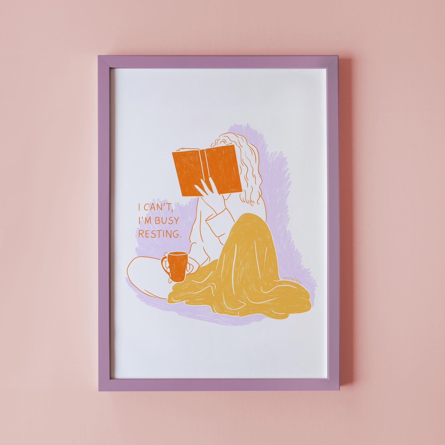 BUSY RESTING - KUNSTDRUCK