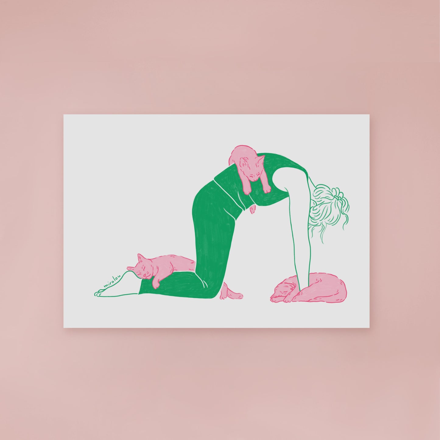 CAT POSE - ART PRINT
