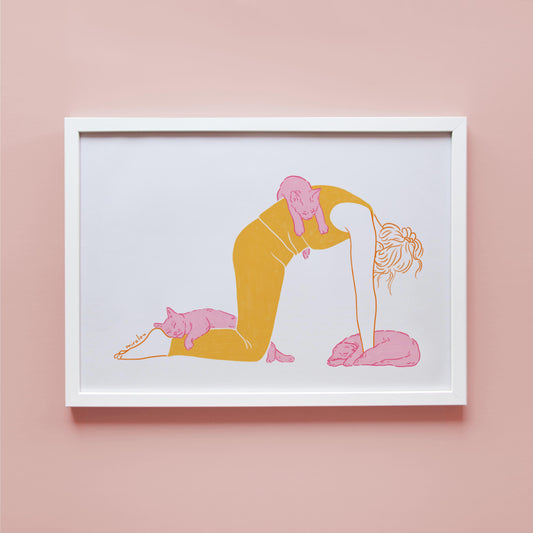 CAT POSE - ART PRINT